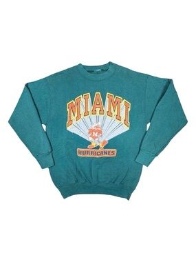 Vintage Trau & Loevner Inc. Miami Hurricanes Crew Neck Sweatshirt